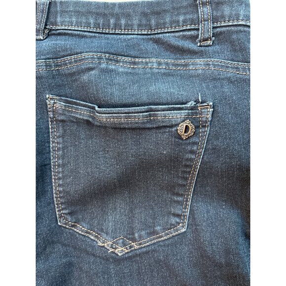 Democracy Jeans Womens Size 14 Ab Technology‎ Dark Wash Skinny Leg Ankle Skimmer - Picture 10 of 10